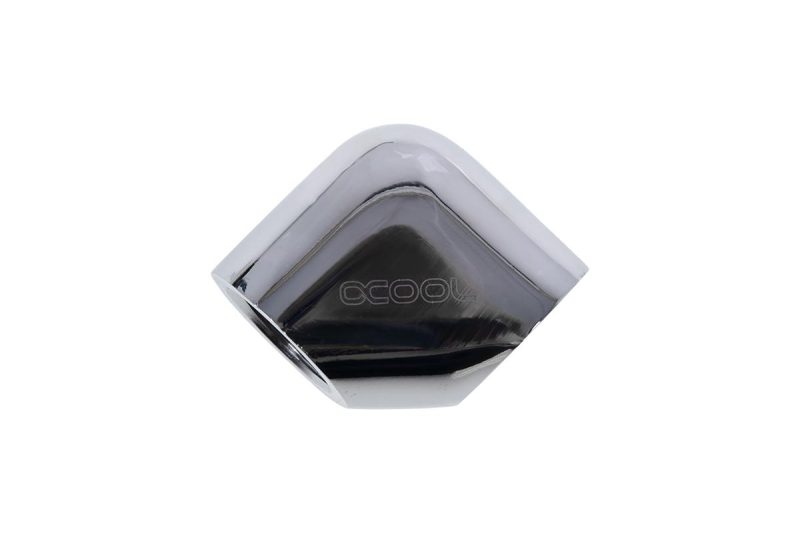 Въртящ се L-конектор Alphacool Eiszapfen, G1/4 AG auf G1/4 IG, Сребрист - Image 3