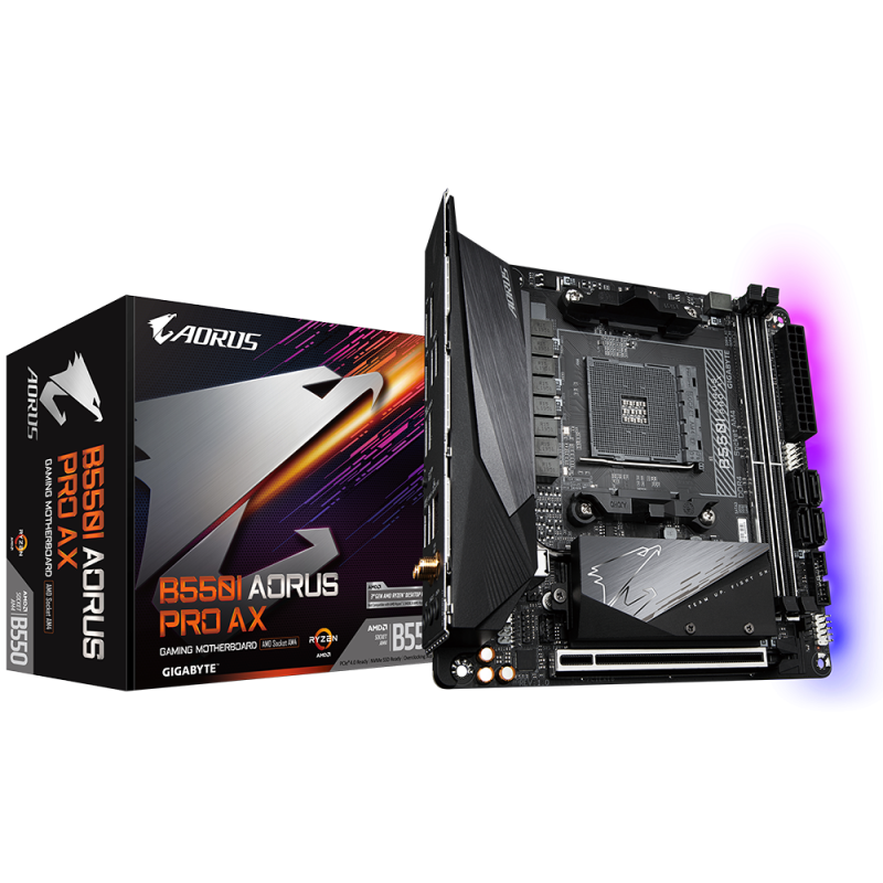 Дънна платка GIGABYTE B550I AORUS PRO AX, Socket AM4 - Image 5