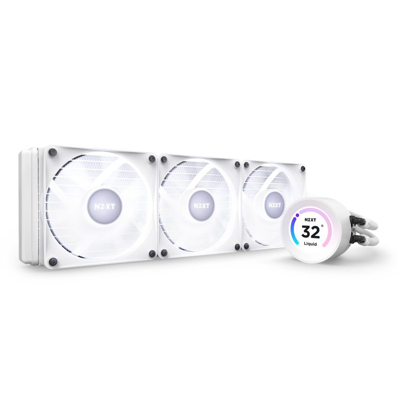 Охладител за процесор NZXT Kraken Elite 360 RGB White, LCD Display - Image 9