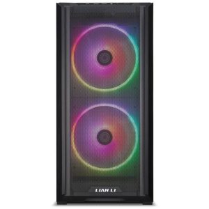Кутия Lian-Li LANCOOL 216, RGB, Mid-Tower, Tempered Glass, Черна - Image 2