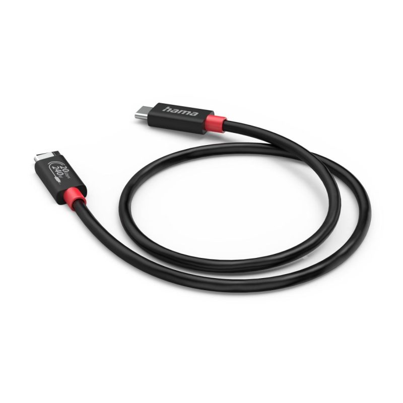 HAMA Кабел USB-C, E-Marker, USB4 Gen2, 20 Gbit/s, 5 A, 240 W, 200788 - Image 3
