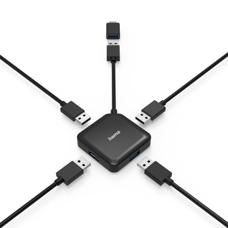 USB-А хъб, 4-портов, HAMA-200116 - Image 3