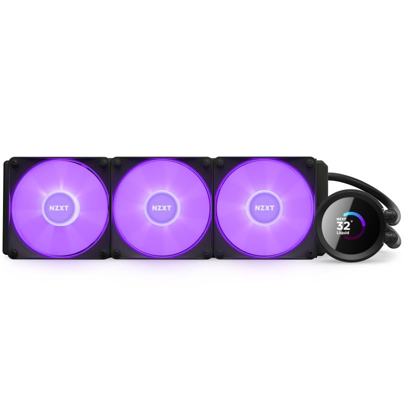 Охладител за процесор NZXT Kraken 360 RGB Black, LCD Display - Image 8