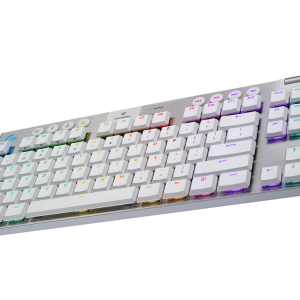 Безжична геймърска механична клавиатура Logitech, G915 TKL White Lightsync RGB, Tactile суичове - Image 3