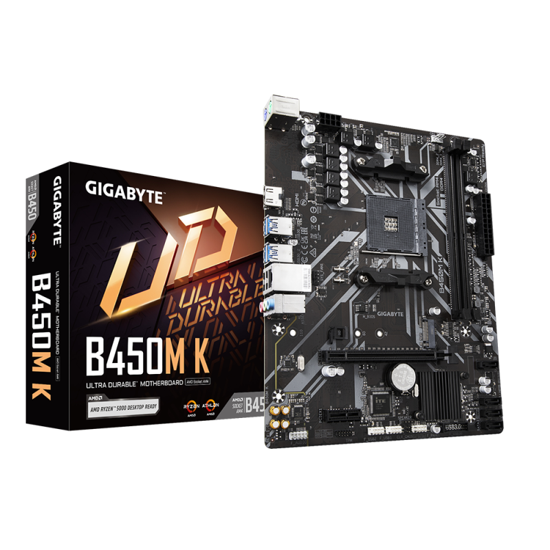 Дънна платка GIGABYTE B450M K Socket AM4 - Image 5