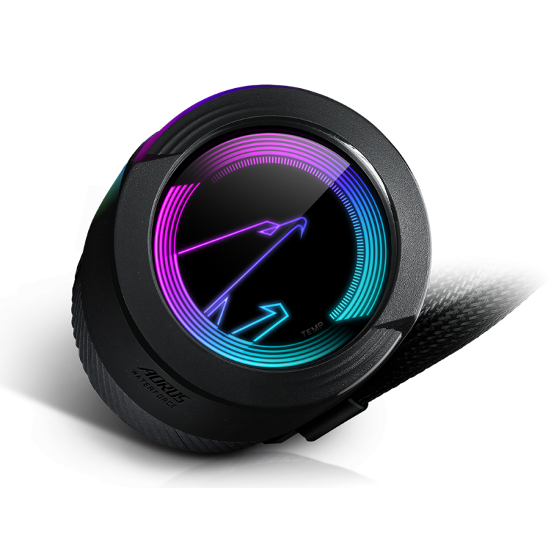 Охладител за процесор Gigabyte AORUS WATERFORCE 360, ARGB display, RGB Fusion 2.0 Socket 1700 Ready - Image 4