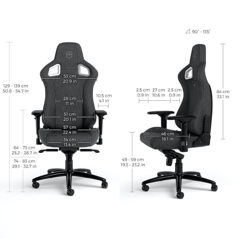 Геймърски стол noblechairs EPIC TX, Grey - Image 8