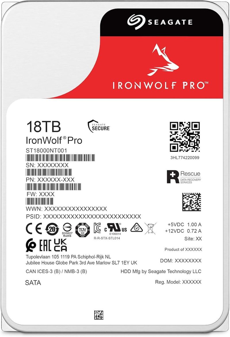 Хард диск SEAGATE IronWolf ST18000NT001, 18TB, 256MB Cache, SATA 6.0Gb/s - Image 2