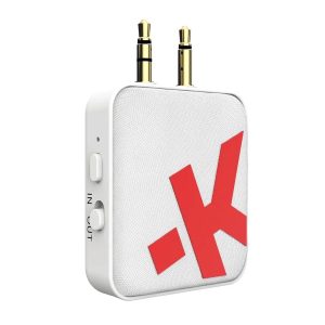 Аудио адаптер Skross, 3.5 mm жак към Bluetooth, Бял - Image 2