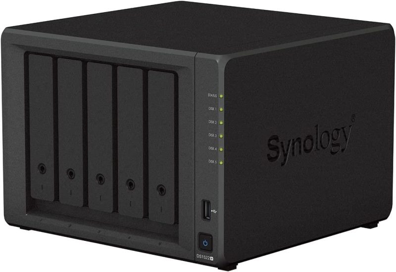 Мрежов сторидж Synology DS1522+, За 5 диска, До 108TB, RAM 8GB, 4xГигабит, USB 3.2 Gen 1 - Image 2