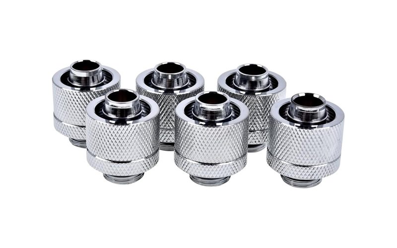 Фитинг Alphacool Eiszapfen, Удължител, 16/10mm, G1/4, Сребрист, 6 броя - Image 2