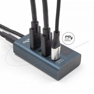 Delock USB Хъб, 4 порта, 10 Gbps, 3 x Data USB-C, 1 x PD 20W - Image 4