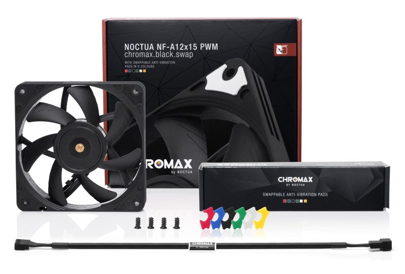Вентилатор Noctua 120mm NF-A12x25-PWM chromax black swap - Image 3