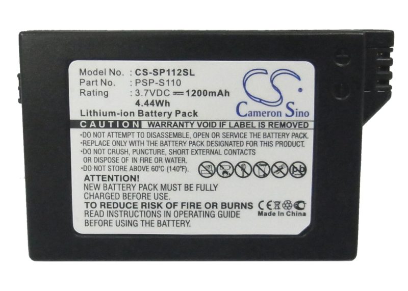 Батерия Cameron Sino, За плейстейшън Sony PSP-S110 PSP-2000, PSP-3000 CS-SP112SL, LiIon 3.7V, 1200mAh - Image 3