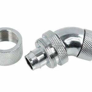 Компресионен фитинг Alphacool, 16/10 - G1/4, 45°, Въртящ се, Хром - Image 3