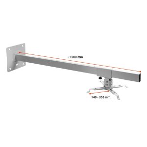 Стойка за проектор за стена Celexon Multicel WM1000, до 15 кг, регулируема, бял - Image 4