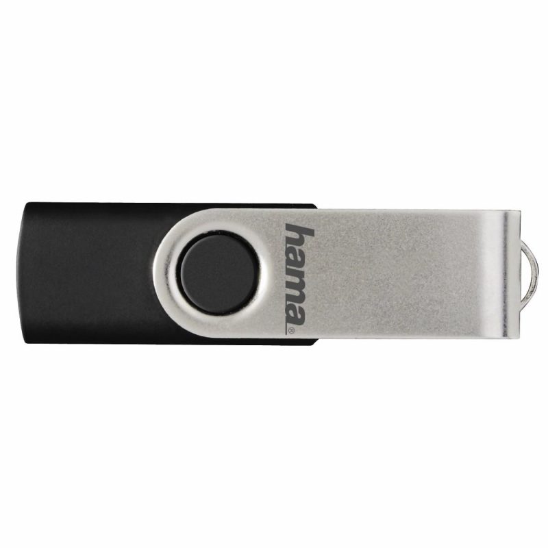 USB памет HAMA Rotate, 64GB, 10 MB/s, Черен - Image 2