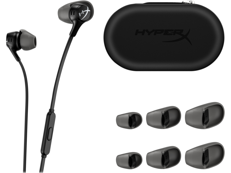 Геймърски слушалки тапи с микрофон HyperX Cloud Earbuds II Black - Image 5