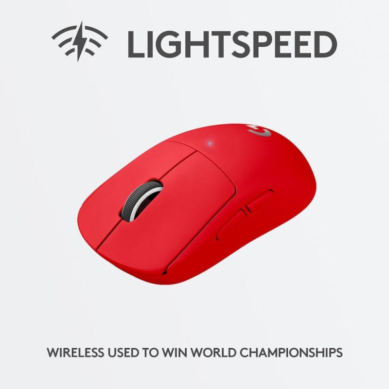 Геймърска мишка Logitech G Pro Wireless Red - Image 3