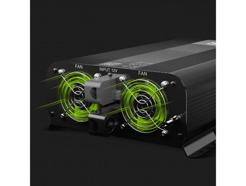 Инвертор GREEN CELL, 12/220V, DC/AC, 2000W/4000W, Чиста синусоида - Image 3