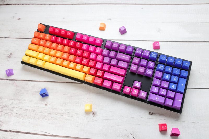 Капачки за механична клавиатура Ducky Afterglow, 108-Keycap Set ABS, Double-Shot, US Layout - Image 6