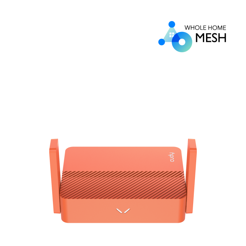 Безжичен рутер CUDY Travel TR1200, AC1200, 2 x 10/100 Mbps, USB3.0, червен - Image 3