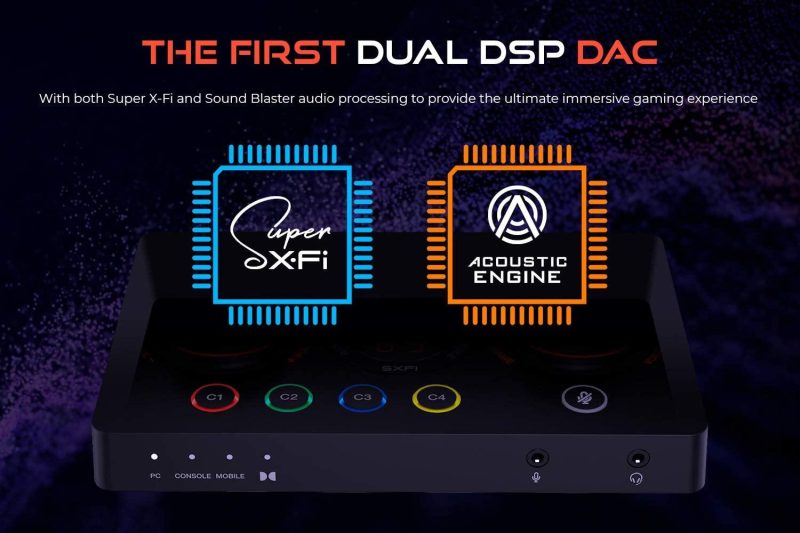 Външна звукова карта Creative Sound Blaster GC7, USB-C, Super X-FI, PC, Mac, PS 4/5, Xbox, Nintendo Switch - Image 6