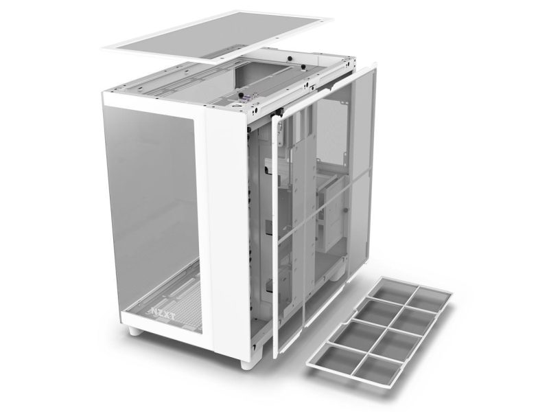 Кутия NZXT H9 Flow Matte White - Image 6