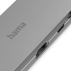 USB-C хъб, 5-портов, 2 x USB-A, 1 x USB-C, 1 x HDMI, 1х LAN, Сив - Image 6