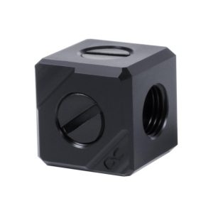 Терминал за свързване Alphacool Eiszapfen, G1/4 IT, 5 посочвен, Черен - Image 3