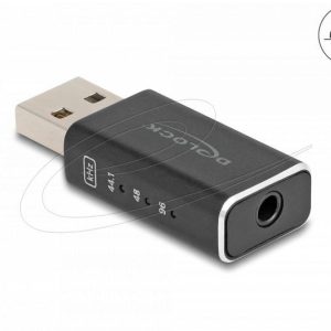 Delock Аудио конвертор, от дигитален към аналогов сигнал, USB Gaming, 24 Bit / 96 kHz