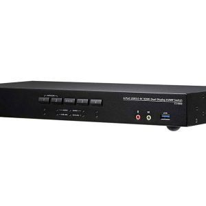 KVM превключвател ATEN CS1844-AT-G, 4 порта USB 3.0, За 2 HDMI монитора