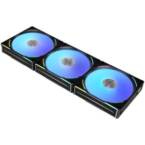 Вентилатори Lian-Li UNI AL120 V2 ARGB PWM, 3 броя в комплект, Включен контролер, Черен - Image 2