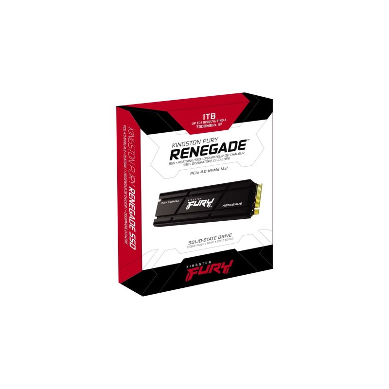 SSD Kingston Fury Renegade M.2-2280 PCIe 4.0 NVMe 1000GB, Heatsink - Image 3