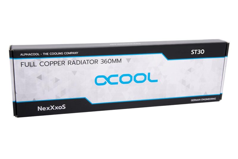 Радиатор Alphacool NexXxoS ST30 Full Copper 360mm Radiator V.2, White Special Edition - Image 9