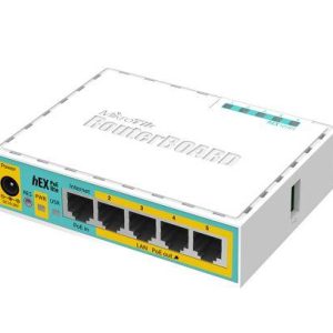 Рутер MiKrotik RB750UPr2, 10/100 Mbps, PoE, 64 MB, CPU 650MHz, Бял