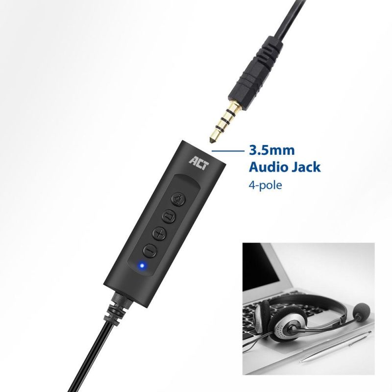 Звукова карта Ewent AC9360, 2.0, USB, 3.5 mm, Черна - Image 4