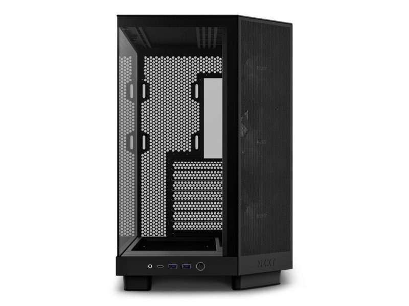Кутия NZXT H6 Flow RGB Matte Black - Middle Tower - Image 9