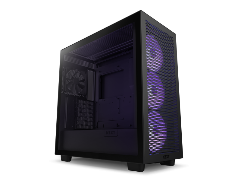 Кутия NZXT H7 Flow RGB Matte Black Mid-Tower - Image 2
