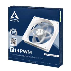 Вентилатор ARCTIC P14 PWM White/Transparent - Image 4