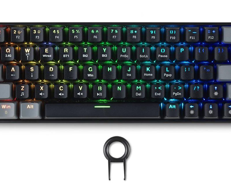 Геймърска безжична клавиатура Spartan Gear Pegasus 2 RGB Black/Grey