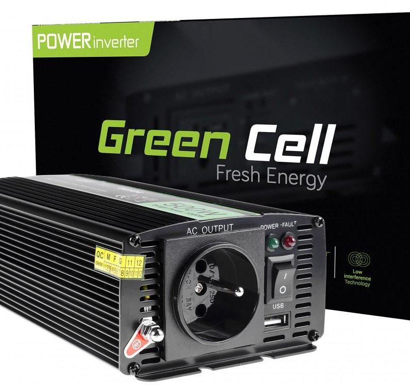 Инвертор GREEN CELL 24V/500W