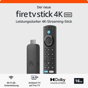 Мултимедиен плеър AMAZON Fire TV Stick Max Gen2, Wi-Fi 6, Alexa, Черен - Image 2
