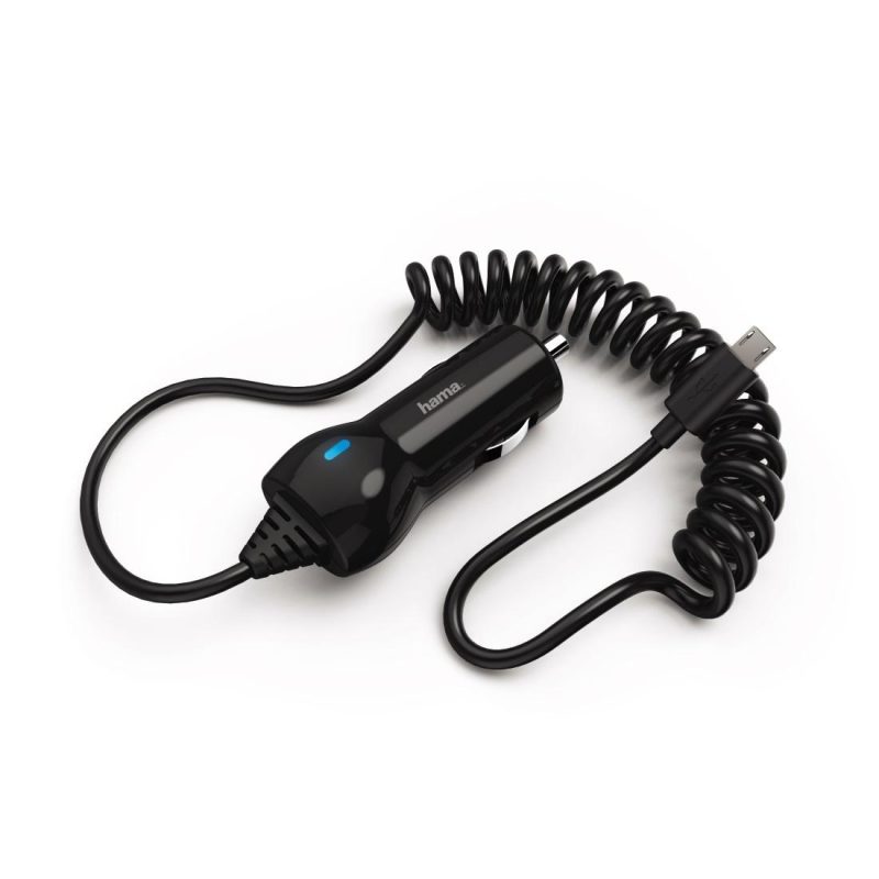 Зарядно за кола HAMA, 10-24V, Micro USB, 1.2 A, Черен - Image 2