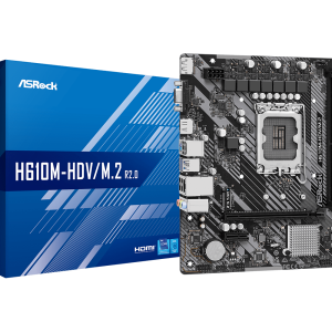 Дънна платка ASRock H610M-HDV/M.2 R 2.0, LGA1700, DDR4, mATX - Image 4