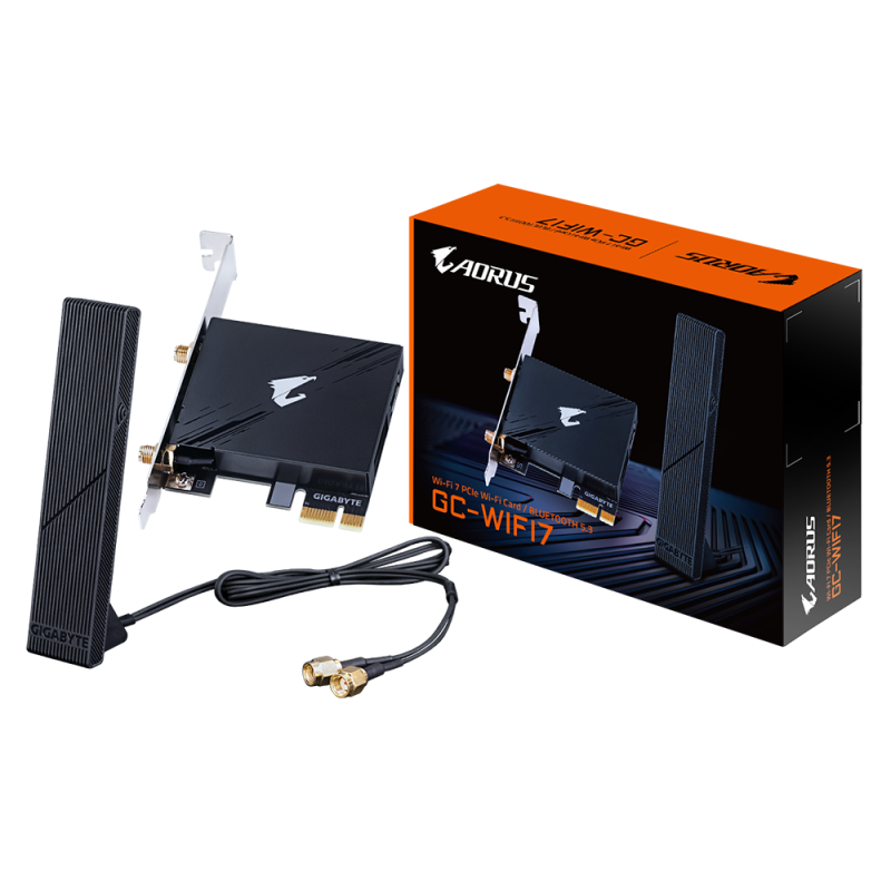 Безжична карта GIGABYTE AORUS WIFI 7 5800Mbps, Bluetooth 5.3 - Image 2