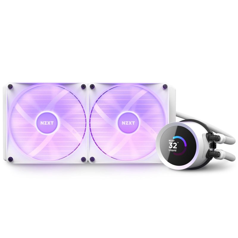 Охладител за процесор NZXT Kraken 280 RGB White, LCD Display - Image 5