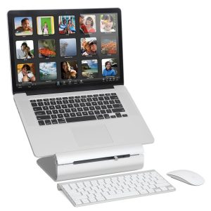 Поставка за лаптоп Rain Design iLevel 2 с възможност за регулиране на височина, Сребриста - Image 2