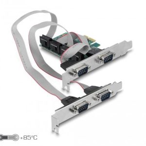 Карта за разширение на слотове Delock, PCI Express Card към 4 x Serial RS-232 - Image 2