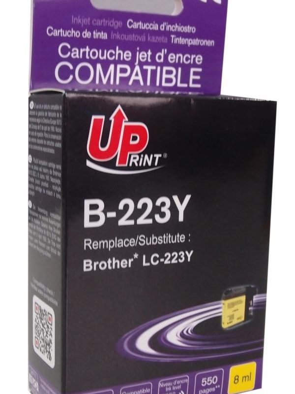 Мастилница UPRINT LC223 BROTHER, Yellow